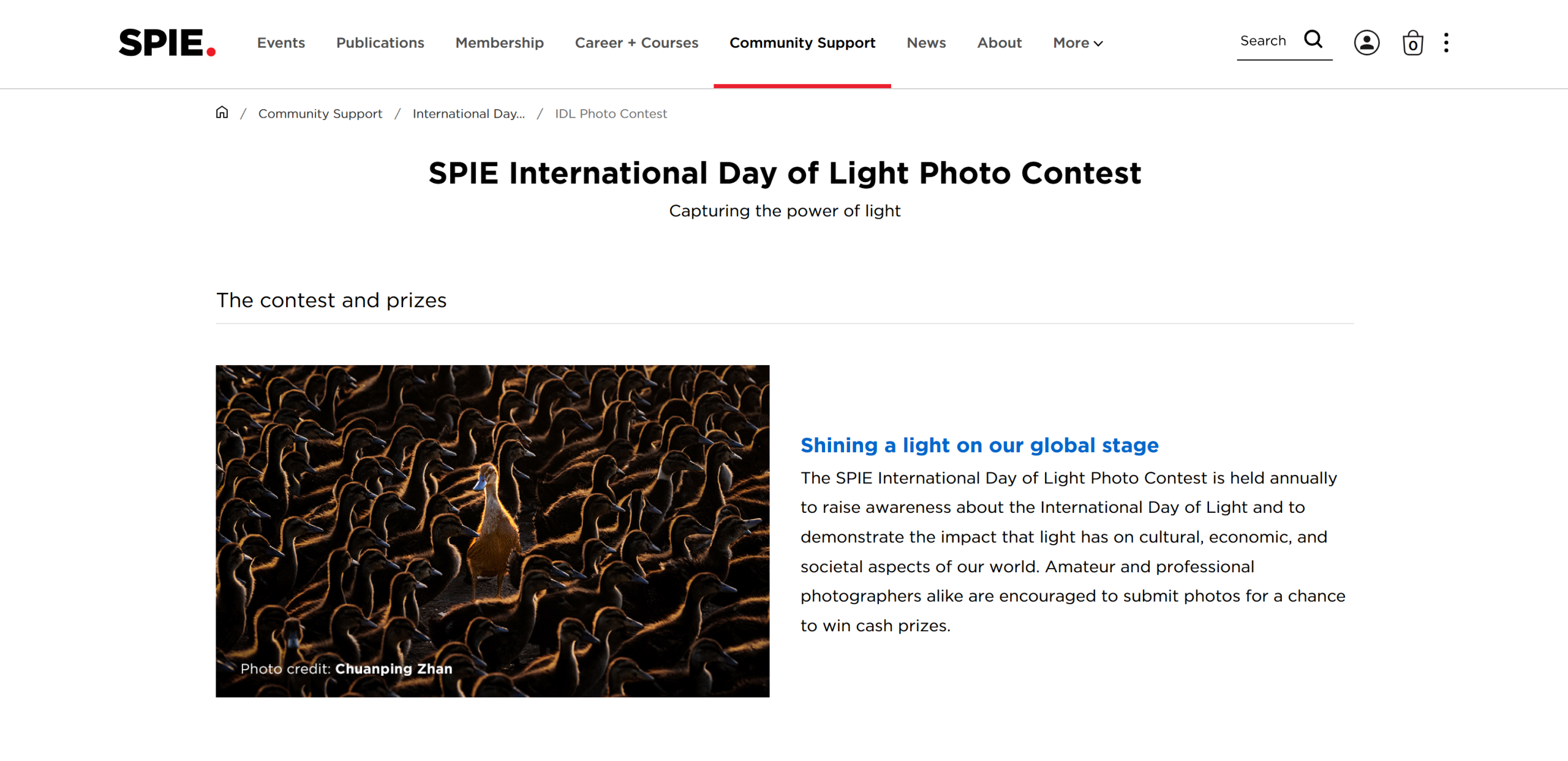 SPIE International Day of Light Photo Contest 2025
