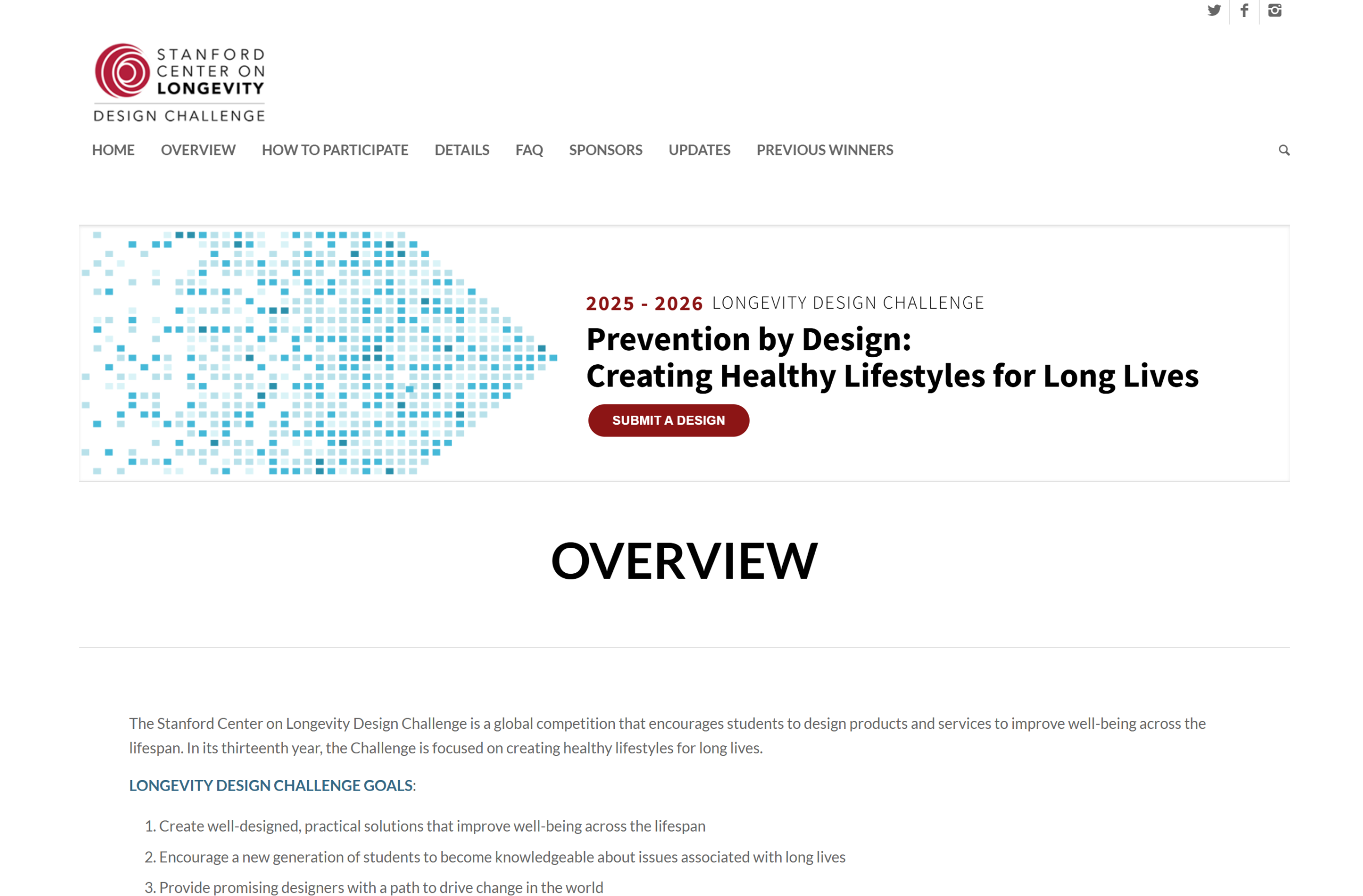 Stanford Center on Longevity Design Challenge 2025-2026