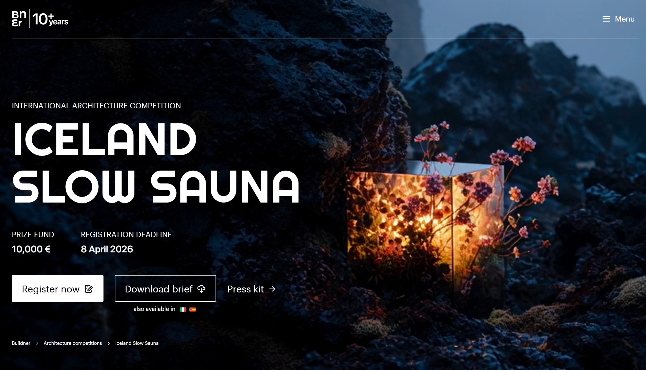 Iceland Slow Sauna Architecture Competition 2026