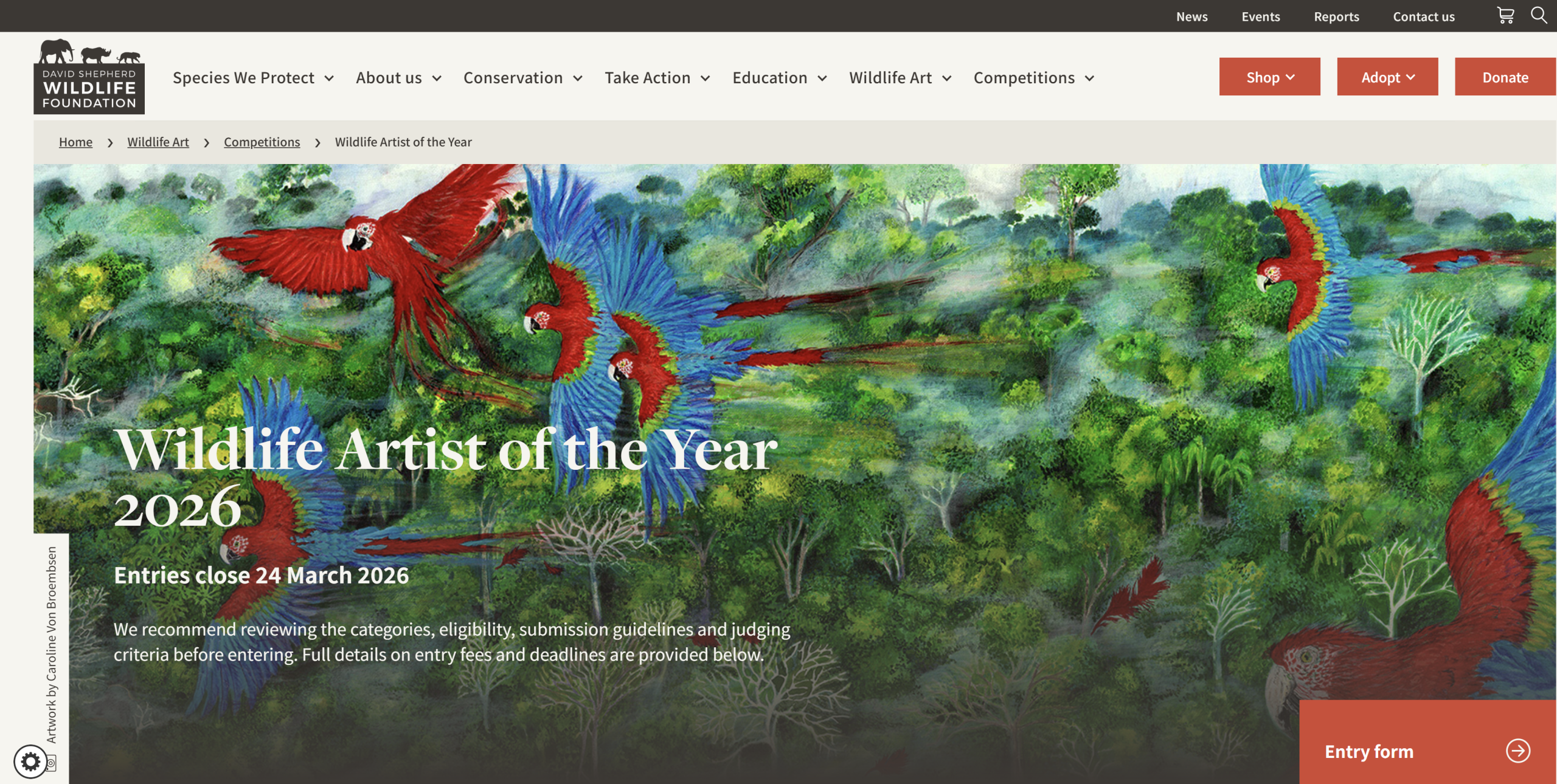 Wildlife Artist of the Year 2026