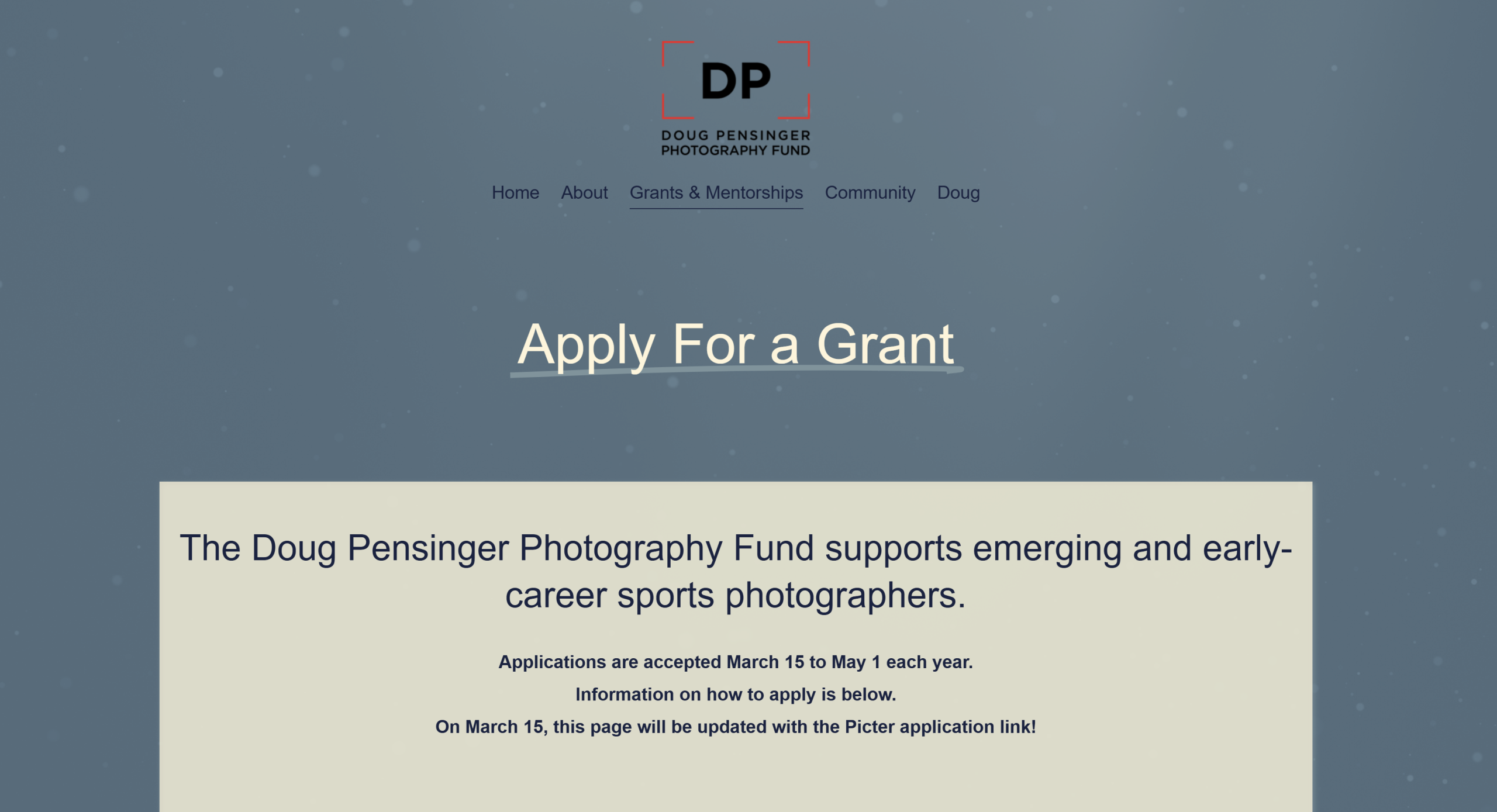 2026 DPPF Sports Photography Grants