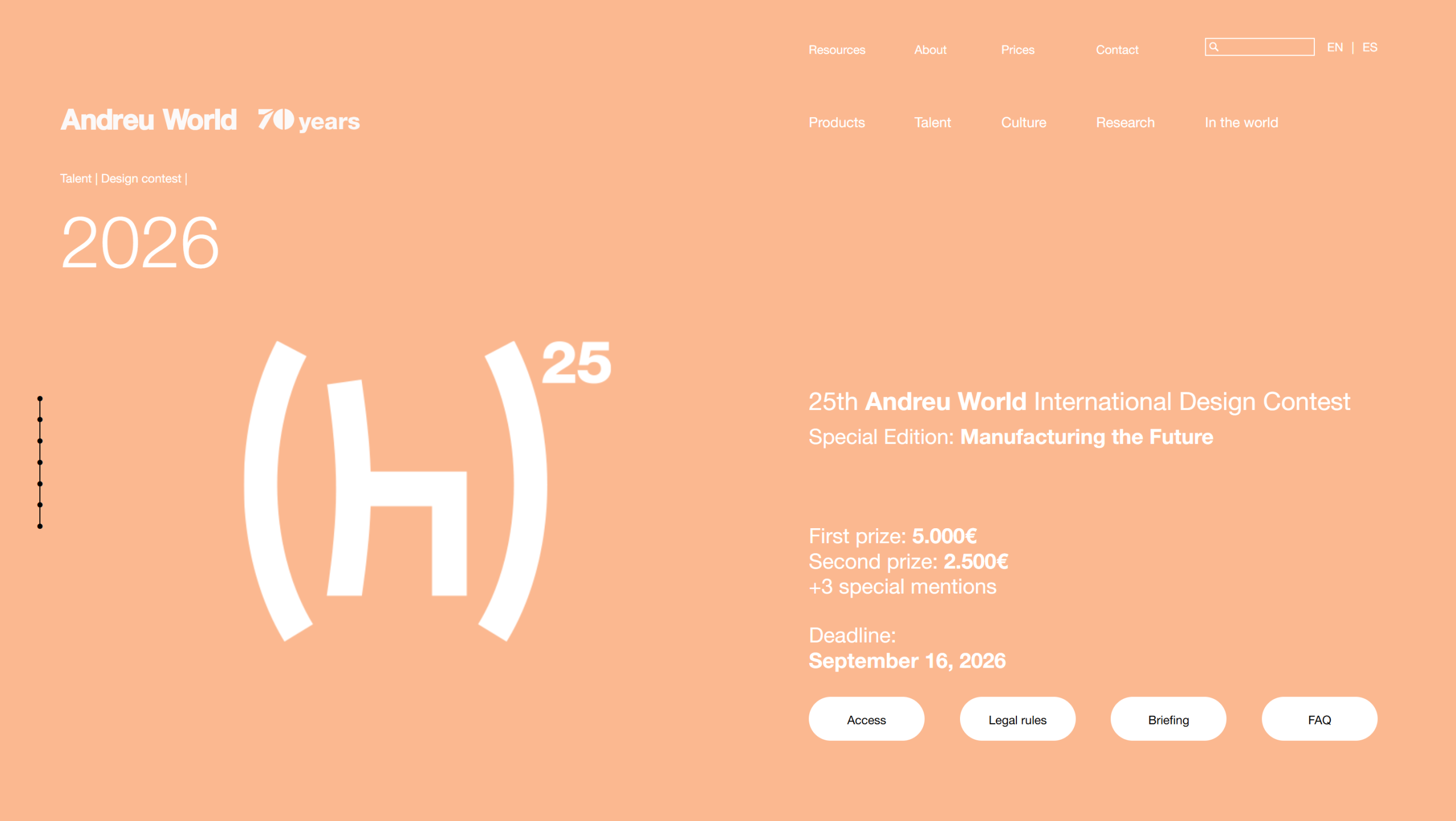 Andreu World International Design Contest 2026
