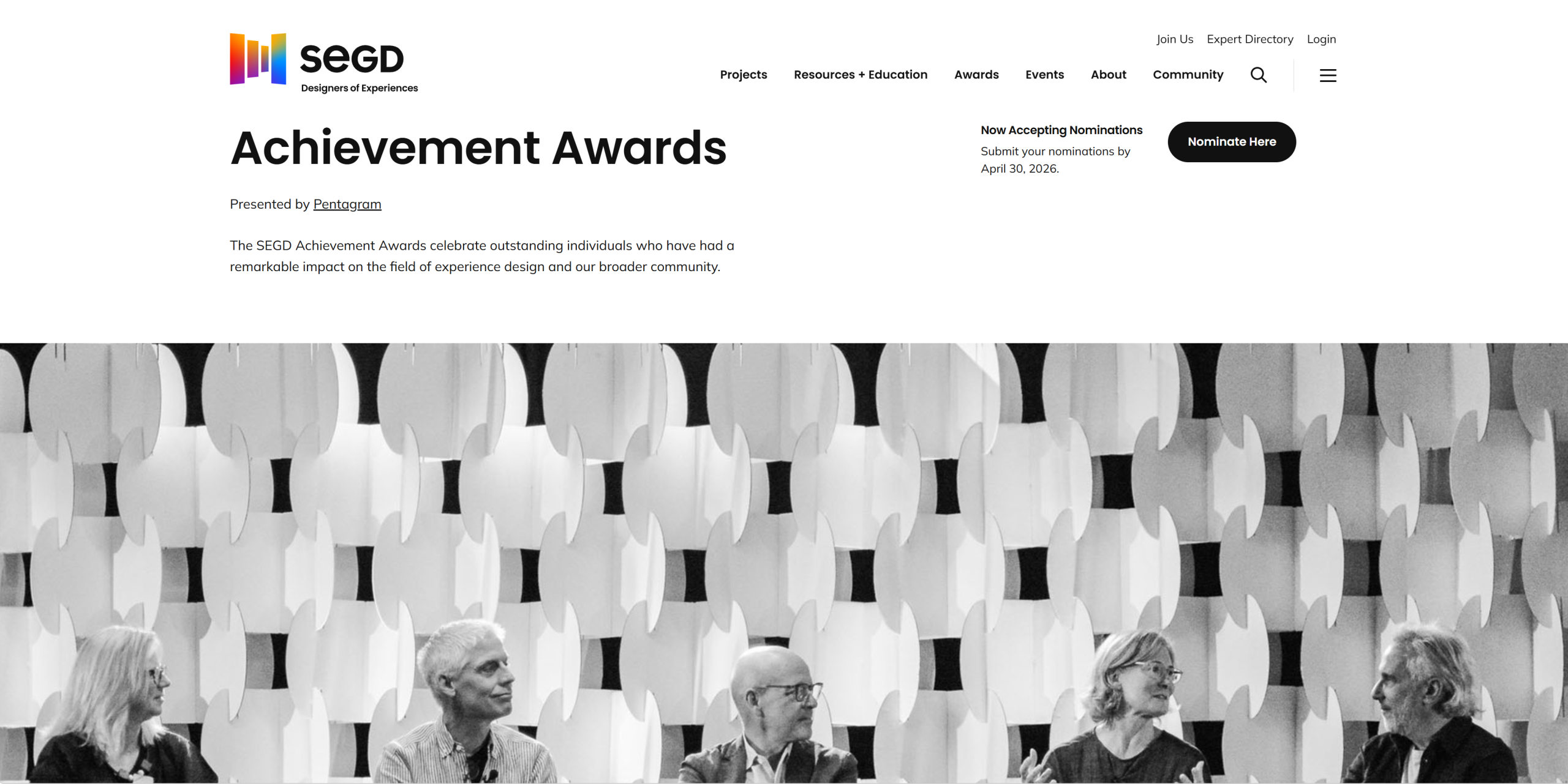 SEGD Achievement Awards 2026