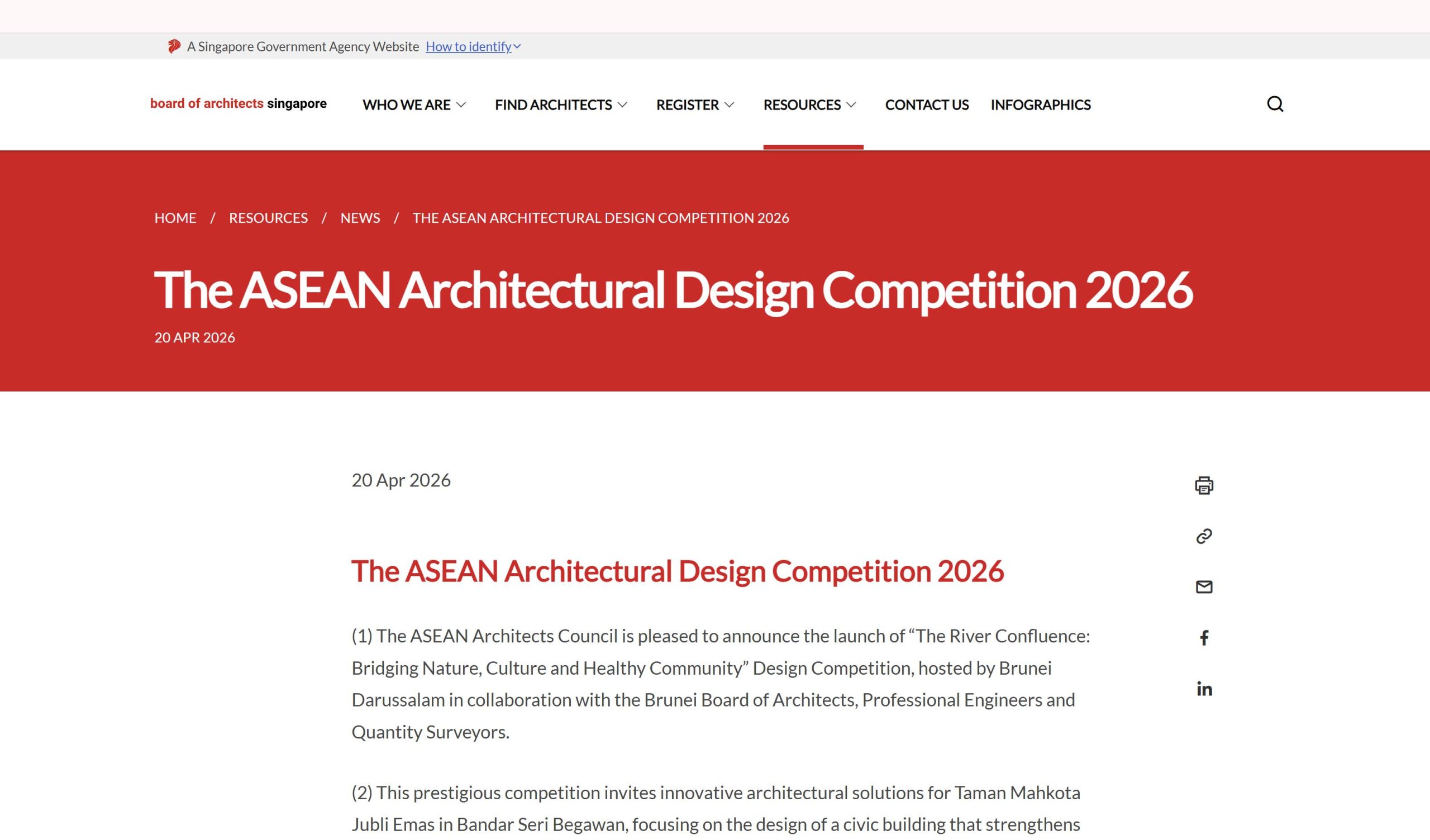 The ASEAN Architectural Design Competition 2026