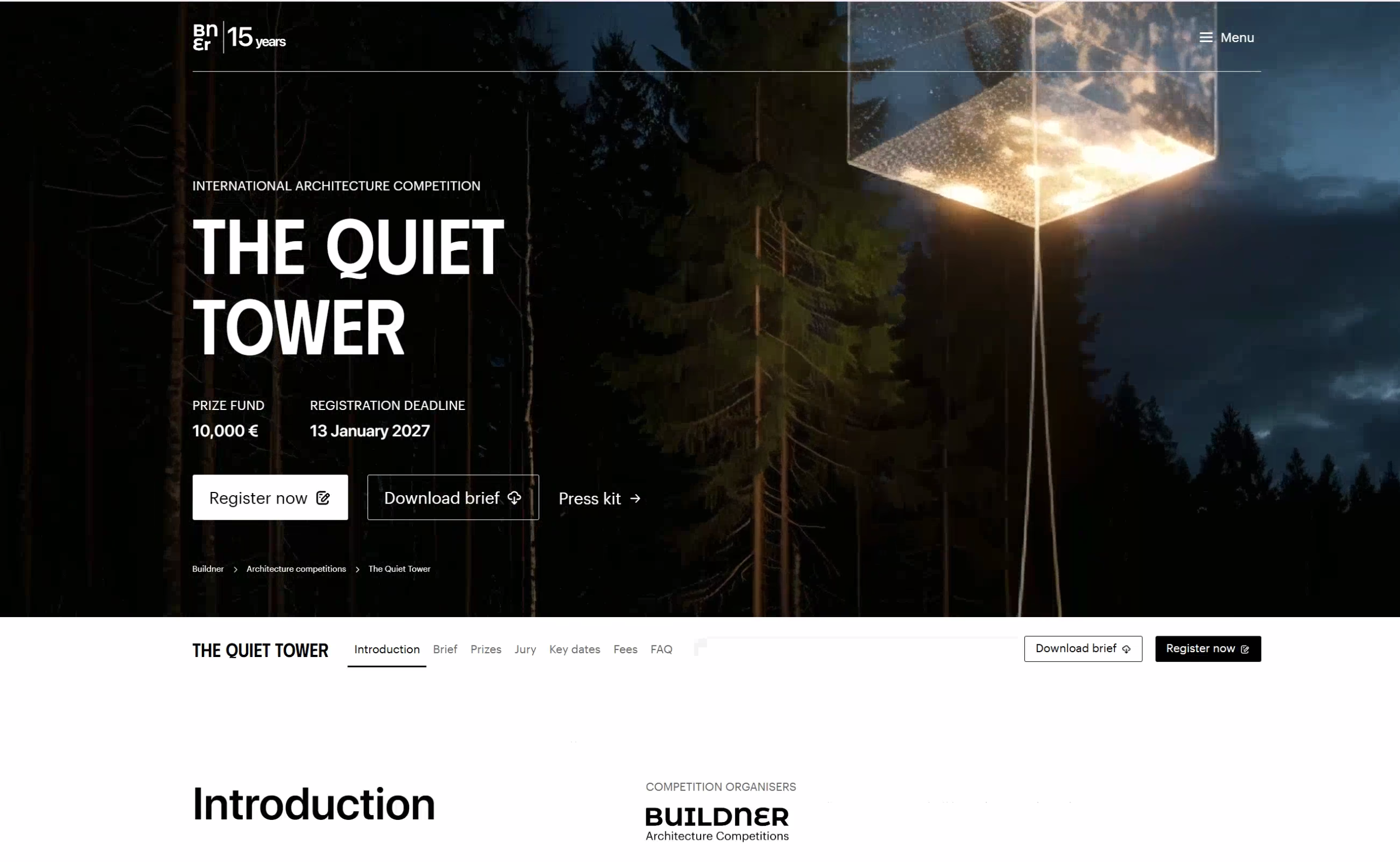 The Quiet Tower International Architecture Competition