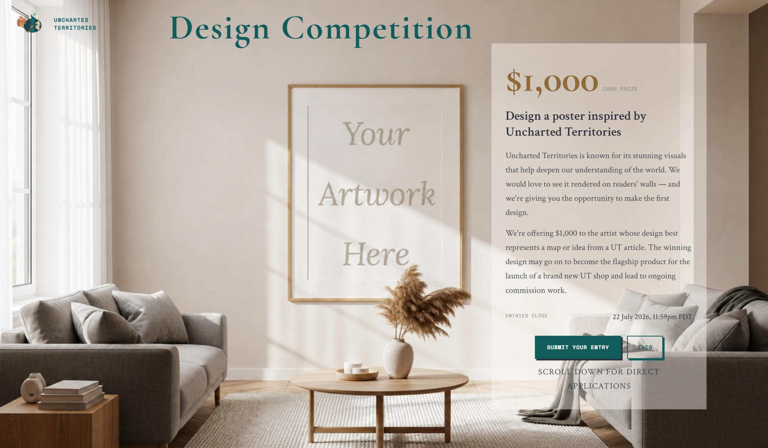 Uncharted Territories Design Competition 2026
