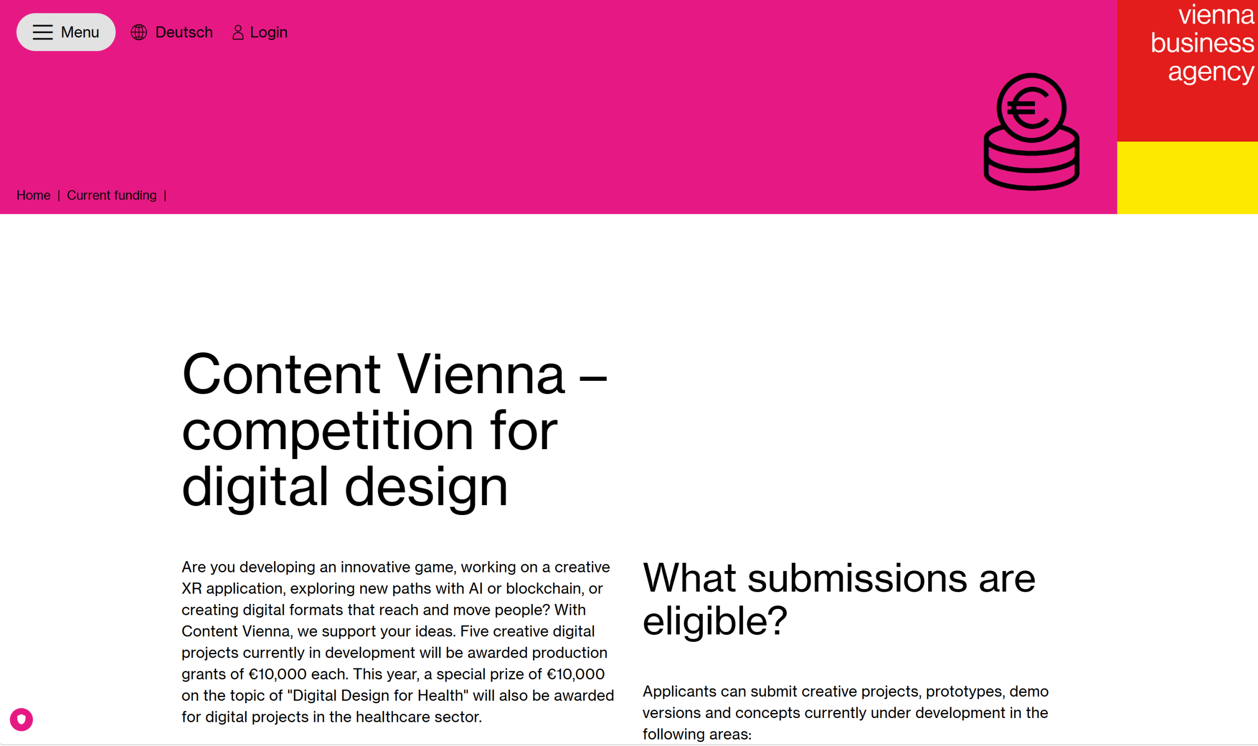 Content Vienna 2026 – Competition for Digital Design