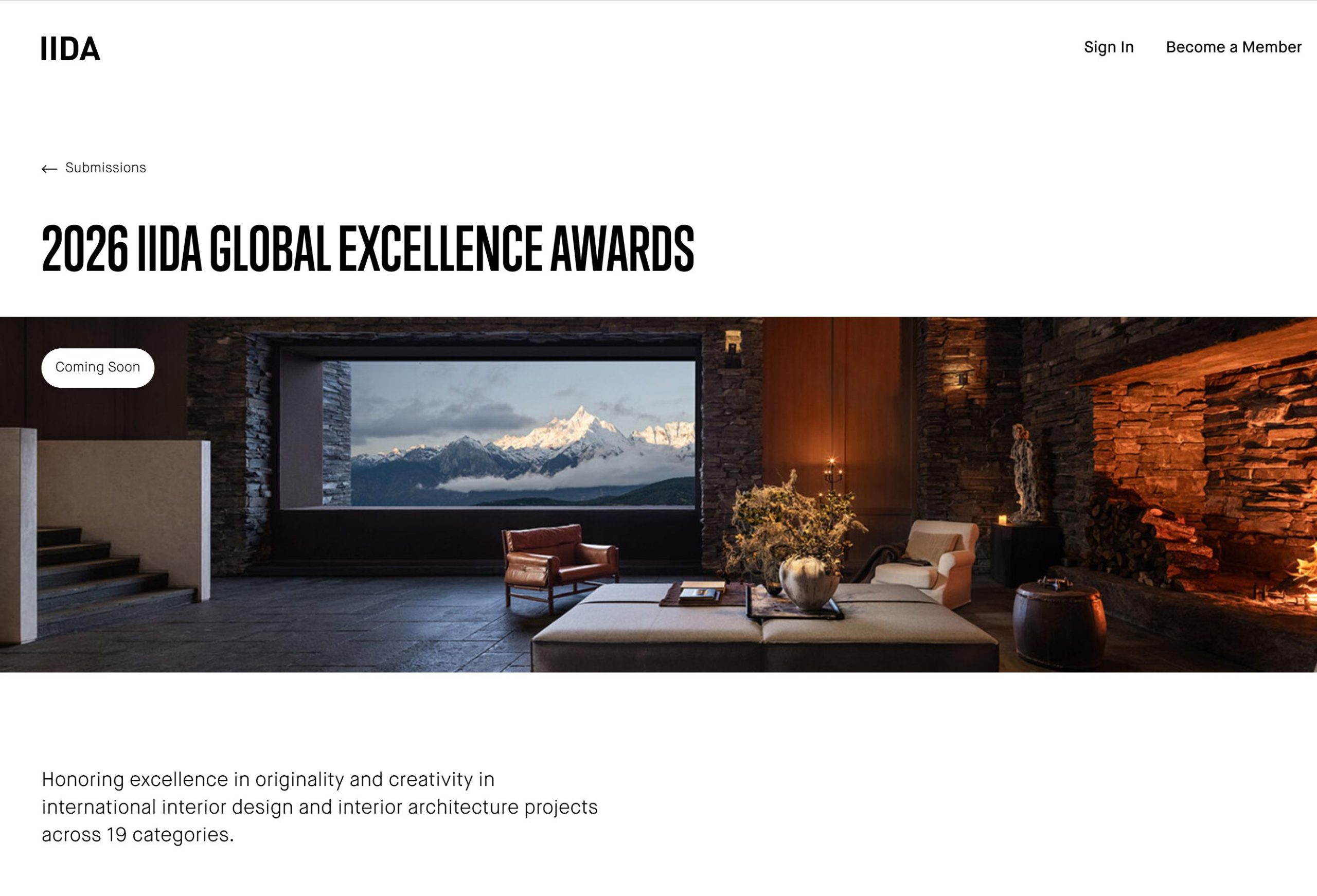 2026 IIDA Global Excellence Awards