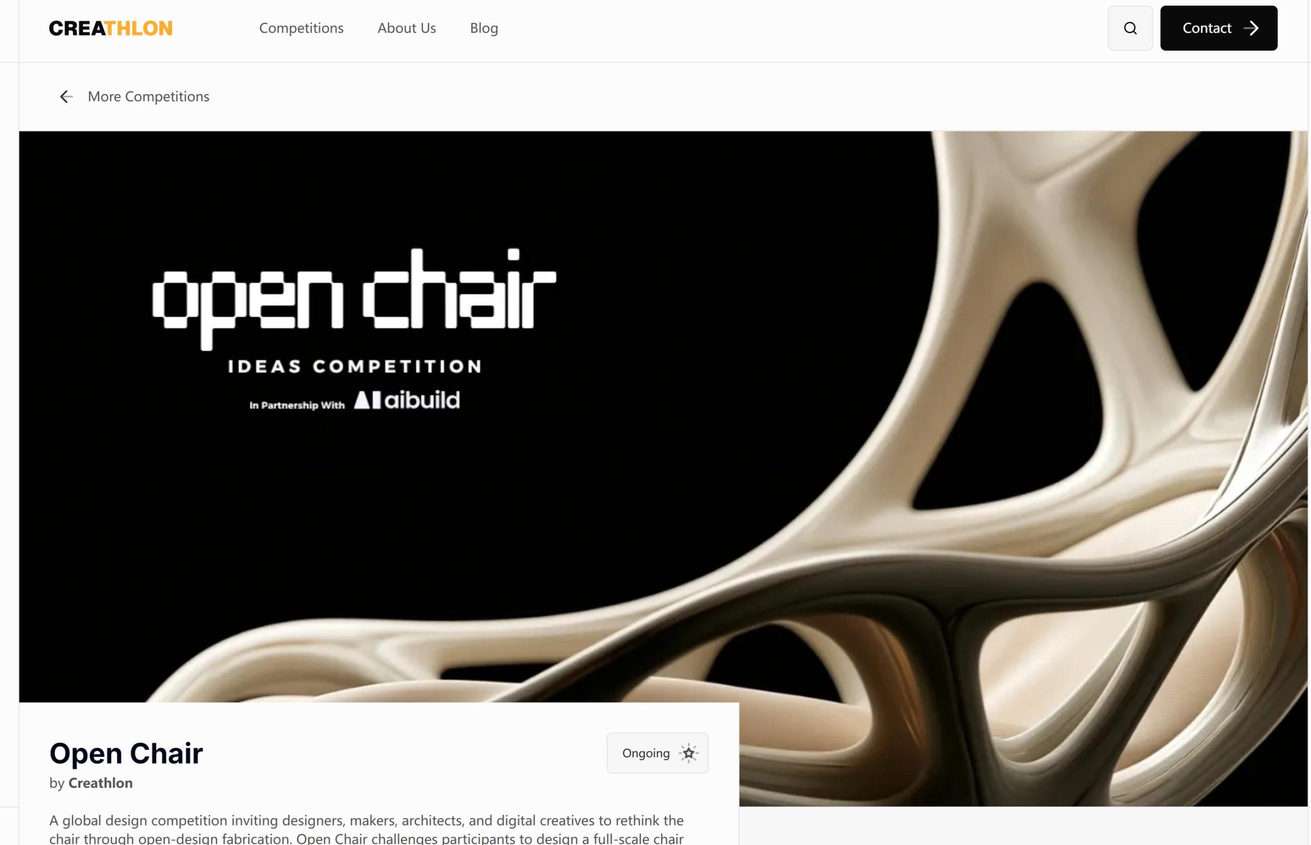 Open Chair — Global Design Competition 2026