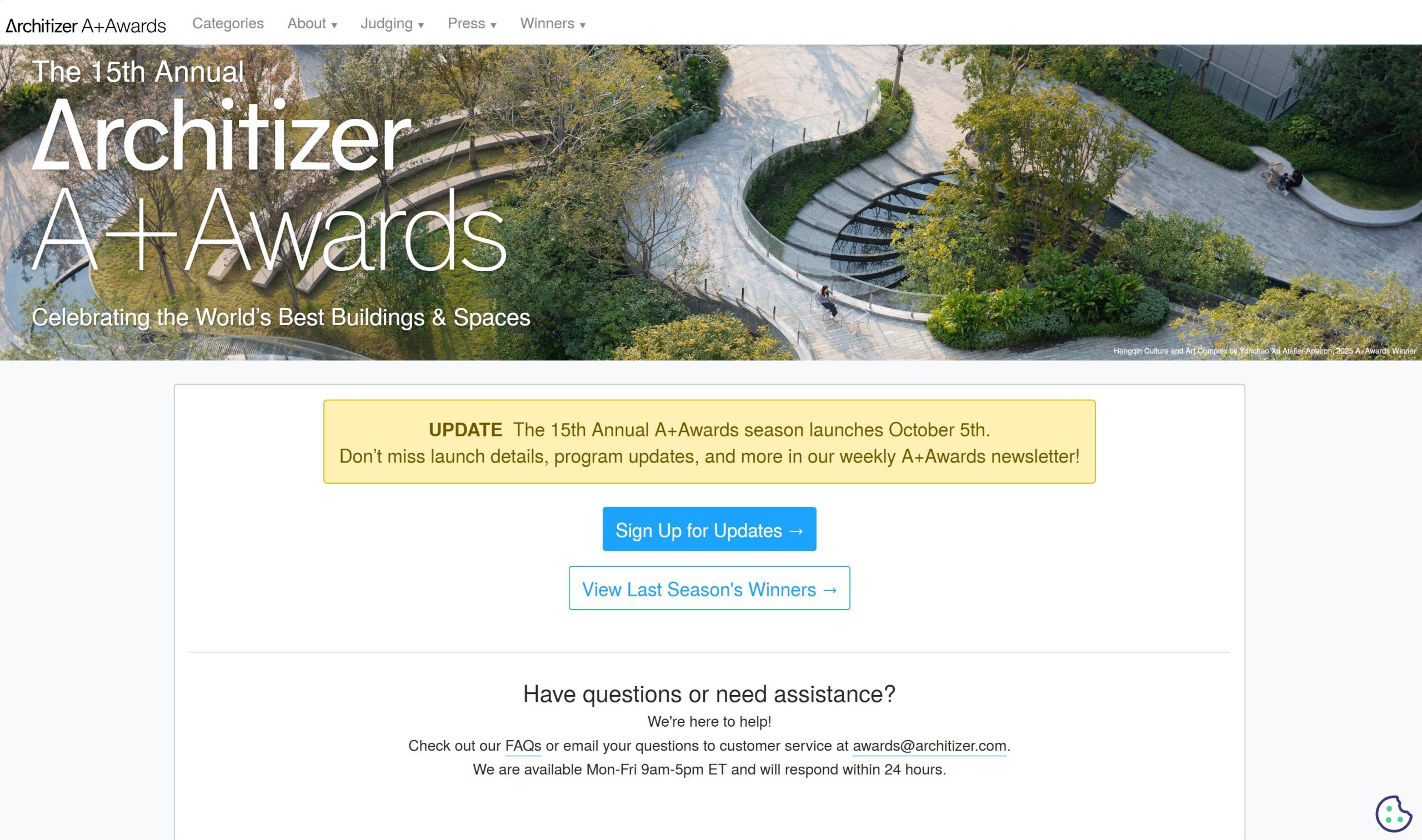 The 15th Annual Architizer A+Awards 2027