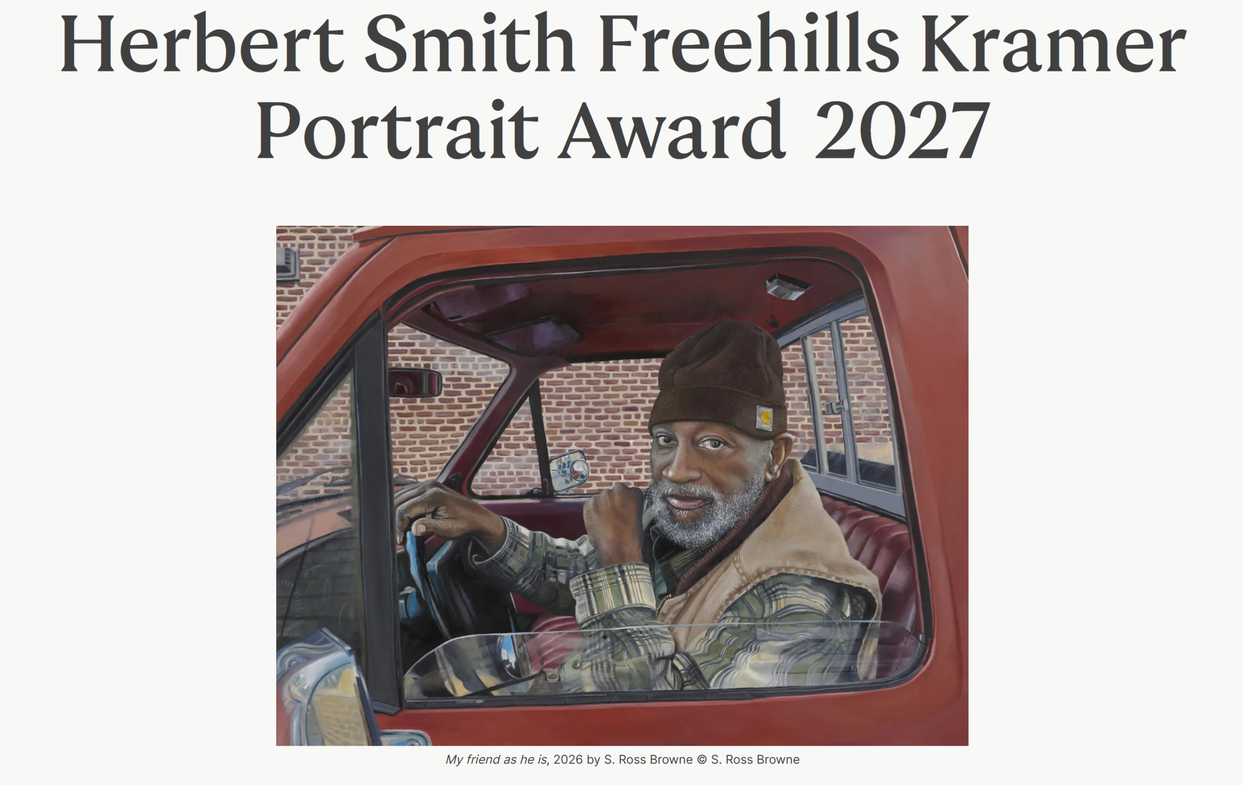 Herbert Smith Freehills Kramer Portrait Award 2027