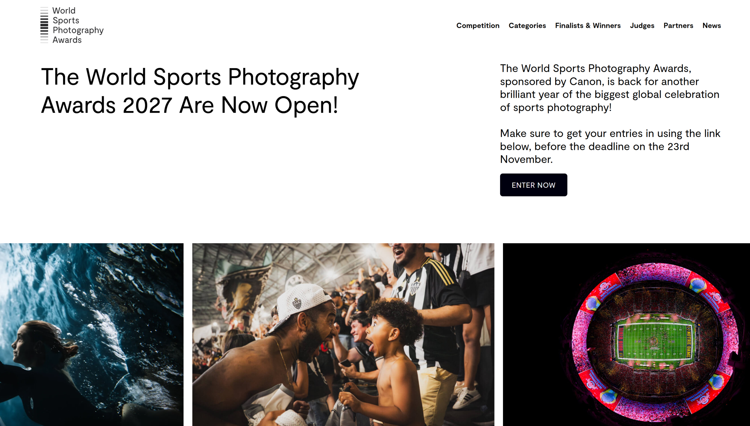 The World Sports Photography Awards 2027