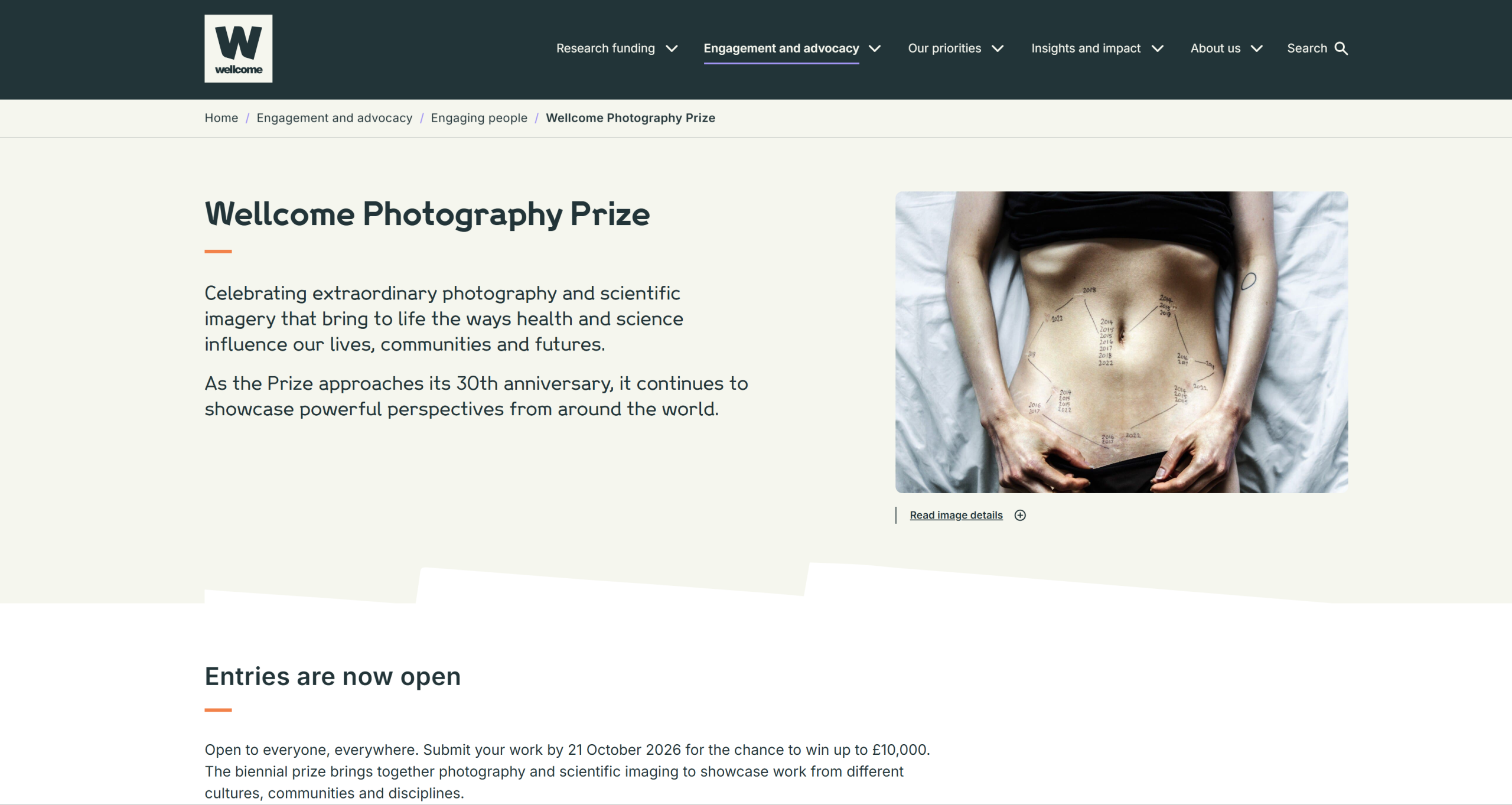 Wellcome Photography Prize 2027
