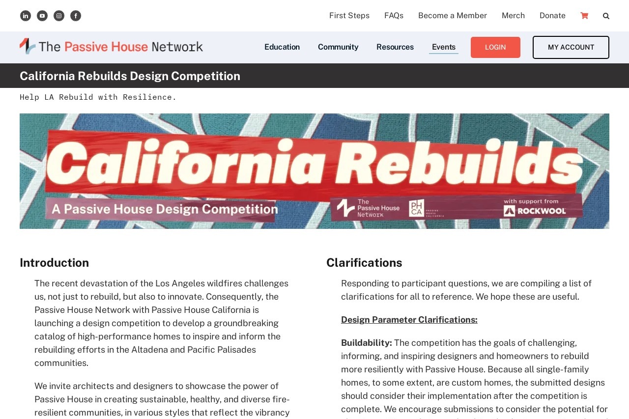 2025 California Rebuilds Design Competition